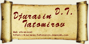Đurašin Tatomirov vizit kartica